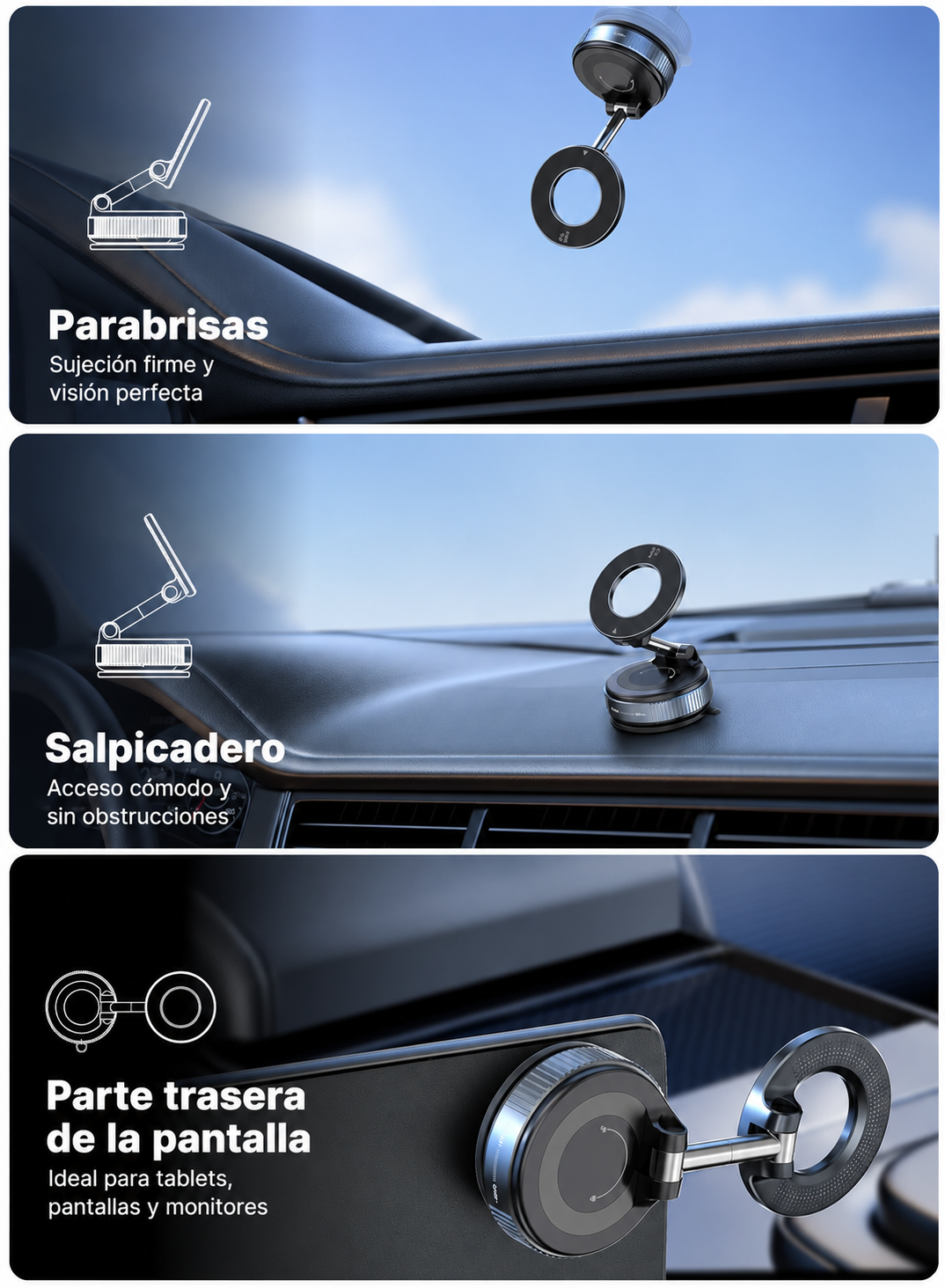 VEYROO 360 — Soporte magnético plegable